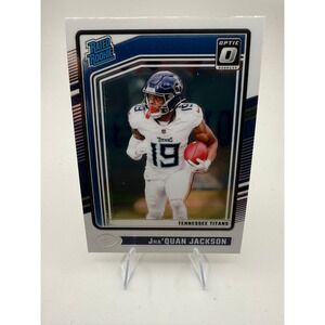 JhaQuan Jackson 2024 Panini Donruss Optic Rated Rookie Tennessee Titans NFL Card